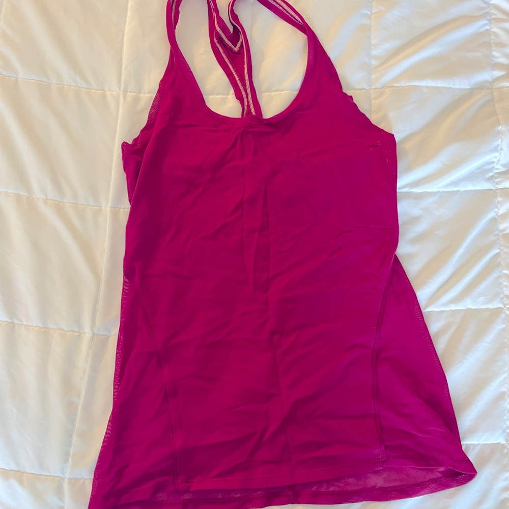 Red/magenta lululemon tank top!